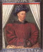 Portrait of Charles Vii of France Jean Fouquet